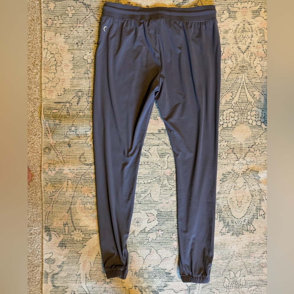 ZYIA Active Dark Gray Peak Zipper Joggers (Long) 31" Large Athleisure - Picture 7 of 14
